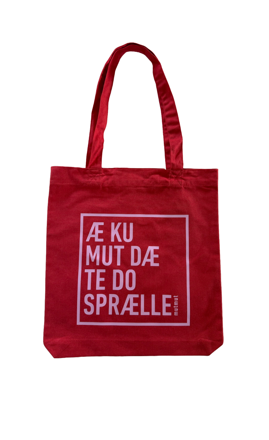 MULEPOSE RØD/ LYSERØDT TRYK