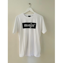 MOJN hvid t-shirt med sort tryk