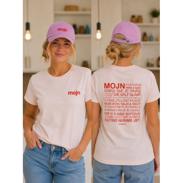 � SPROCH LYSER�D T-SHIRT MED R�DT TRYK