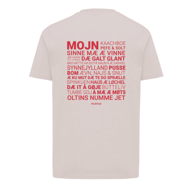 � SPROCH LYSER�D T-SHIRT MED R�DT TRYK
