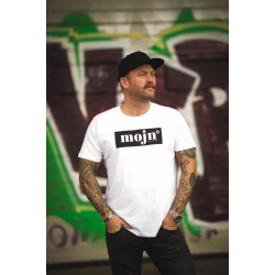 MOJN hvid t-shirt med sort tryk