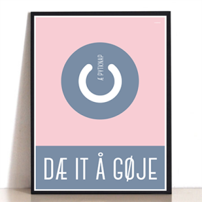 D IT  GJE - PLAKAT BL/LYSERD